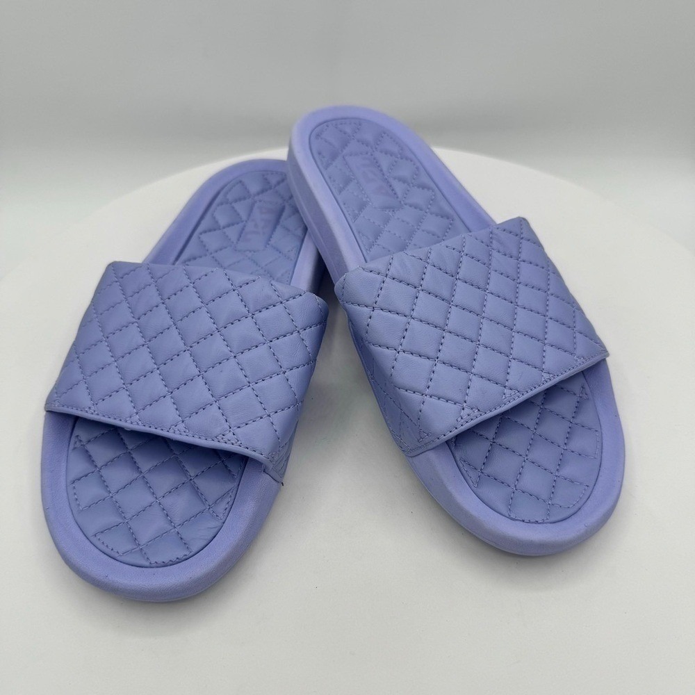 APL Lusso Slide W Women Light Purple Quilted Platform Sandals Size 8